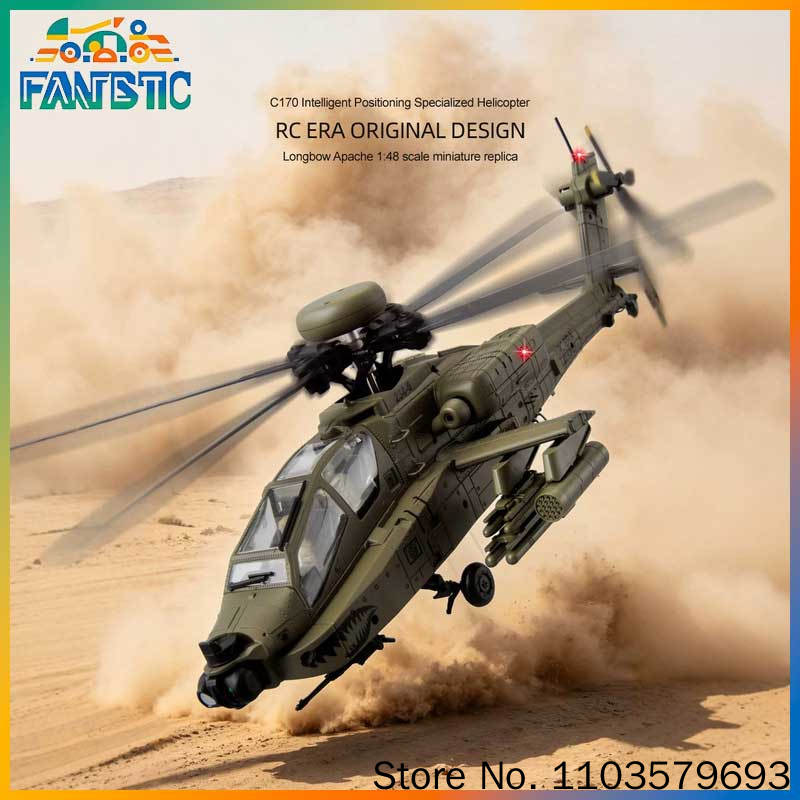 Rc Helicopter Single Rotor - Elicottero RC Era Ah 64d Apache