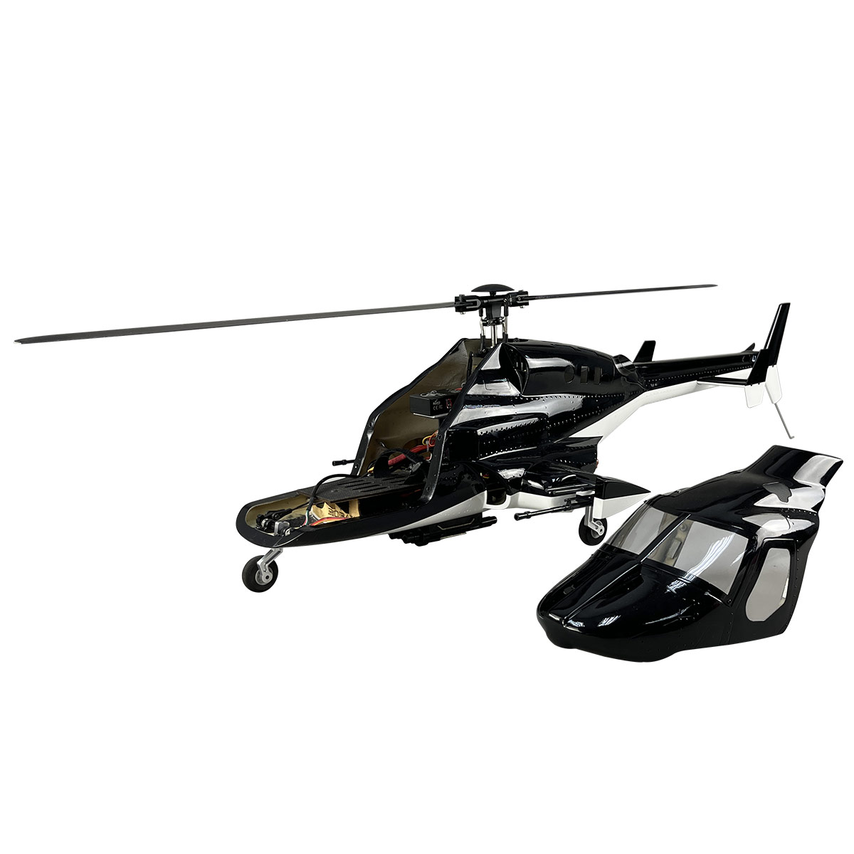 470 Dimensioni Airwolf RTF RC  - Rc Helicopter Nitro recensione e prezzo