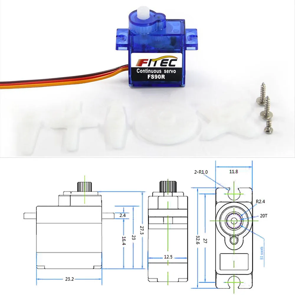 Feetech Mini FS90R Micro Servo - Rc Helicopter Mini recensione e prezzo