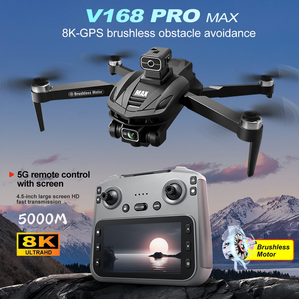 V168 PRO Max GPS Drone 8K Prof - Rc Helicopter Case recensione e prezzo