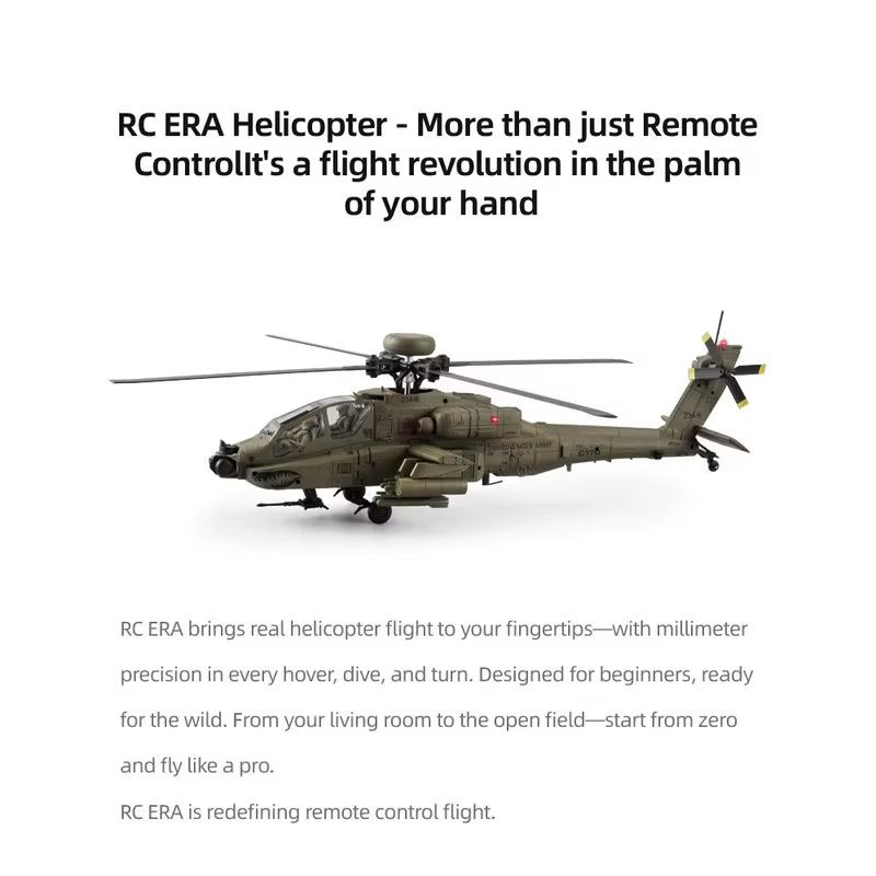Elicottero RC Era AH-64D Apach - Rc Helicopter Single Rotor recensione e prezzo